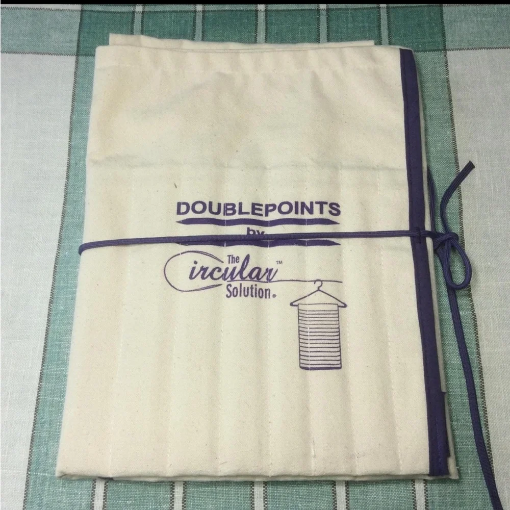 Doublepoints Knitting needles storage Bag in Cream VTG includes all shown - Picture 3 of 8